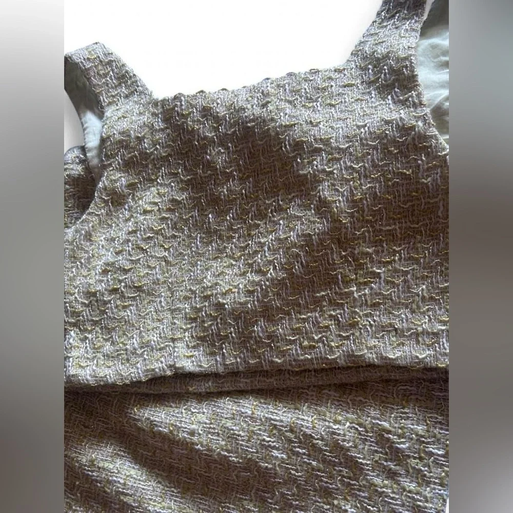 House of Harlow 1960 Cream Tweed Skirt Set - Picture 5 of 6